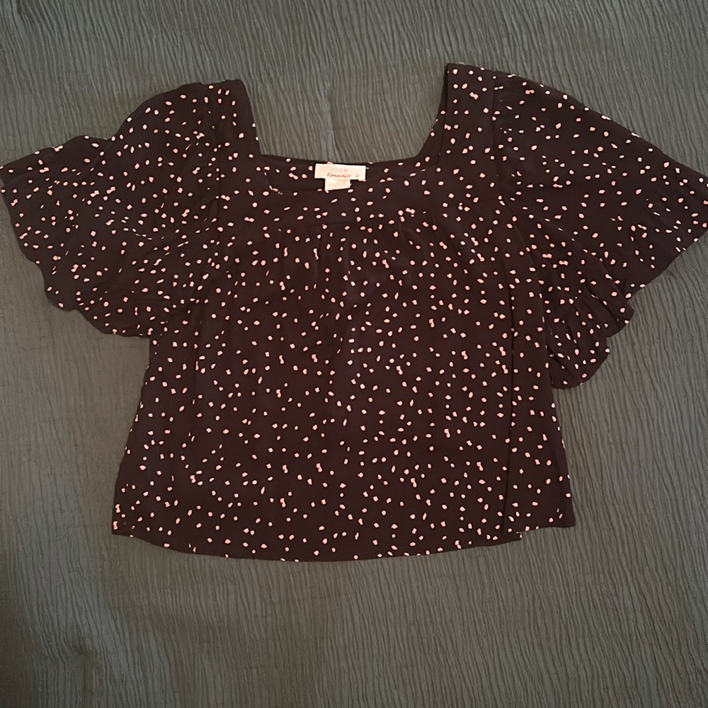 Black and pink blouse
